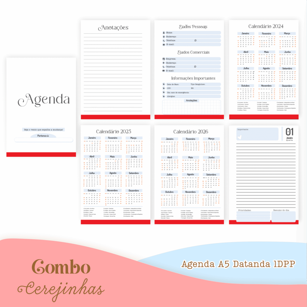 COMBO Cerejinhas– 5 Modelos (Pamella) - Imagem 7