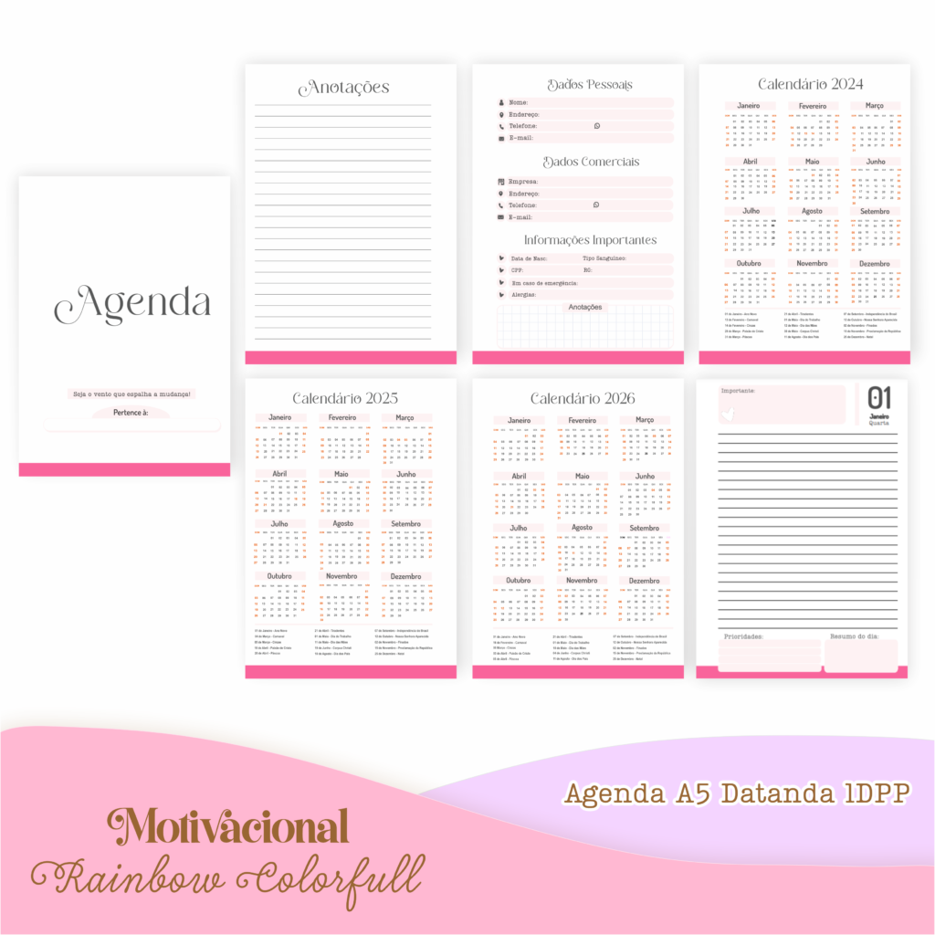 COMBO Rainbow Color Full – 5 Modelos (Pamella) - Imagem 7