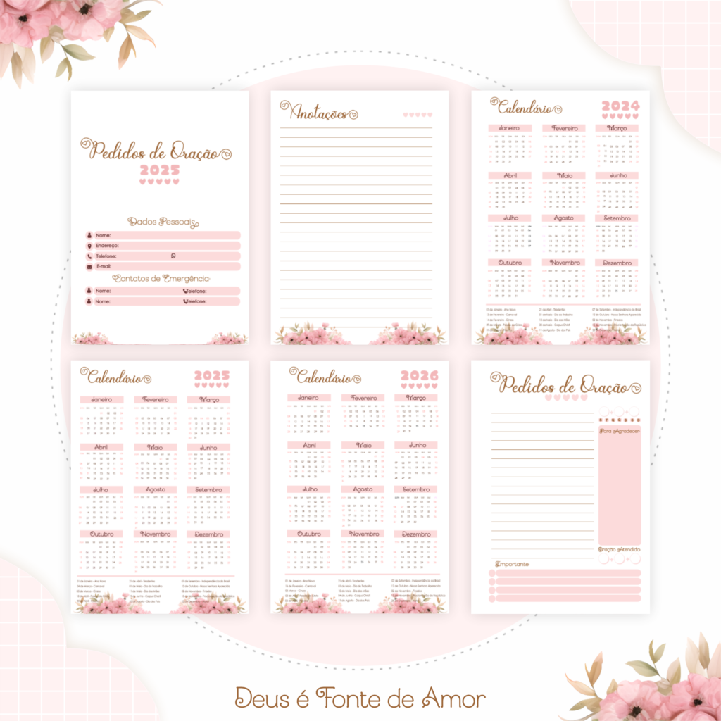 Kit CRISTÃO - Deus é Fonte de Amor (Pamella) - Imagem 7