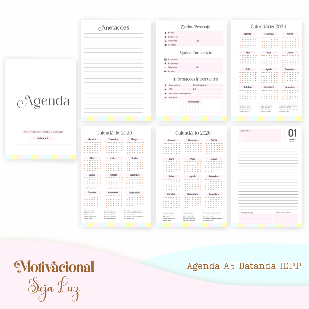 COMBO Motivacional Seja Luz – 5 Modelos (Pamella) - Imagem 7