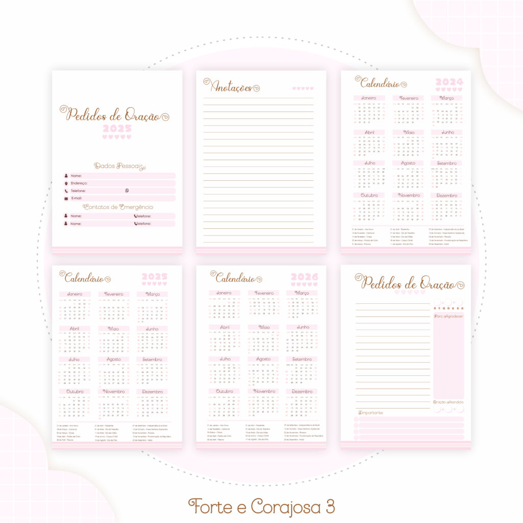 Kit CRISTÃO - Forte e Corajosa 3 (Pamella) - Imagem 8