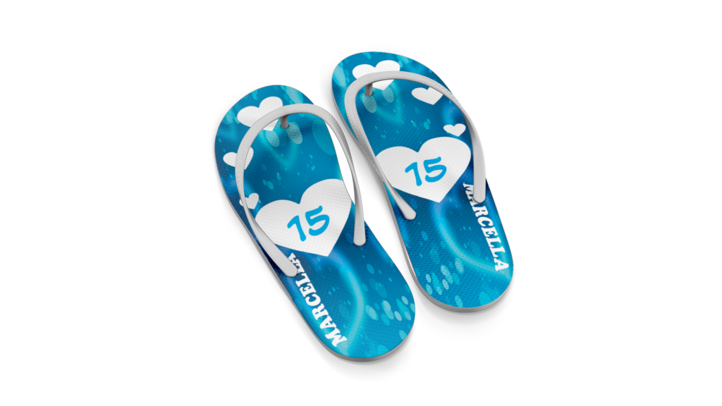 COMBO 15 Anos - Artes para Chinelos com Gabarito - Imagem 4