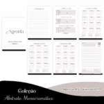 COMBO Abstrato Monocromático – 5 Modelos (Pamella) - Imagem 7