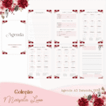 COMBO Marsala Luxo Alfabeto – 5 Modelos (Pamella) - Imagem 7