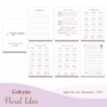 COMBO Floral Lilás – 5 Modelos (Pamella) - Imagem 7