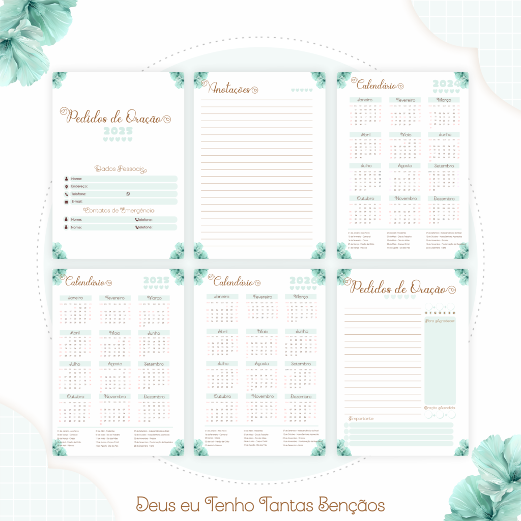 Kit CRISTÃO - Deus Eu Tenho Tantas Bençãoes (Pamella) - Imagem 8