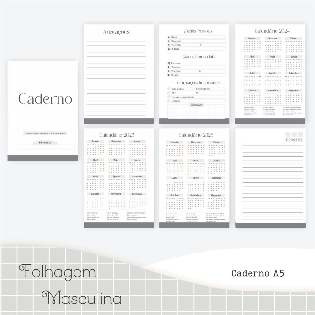 COMBO Folhagem Masculina 2025 – 5 Modelos (Pamella) - Imagem 8