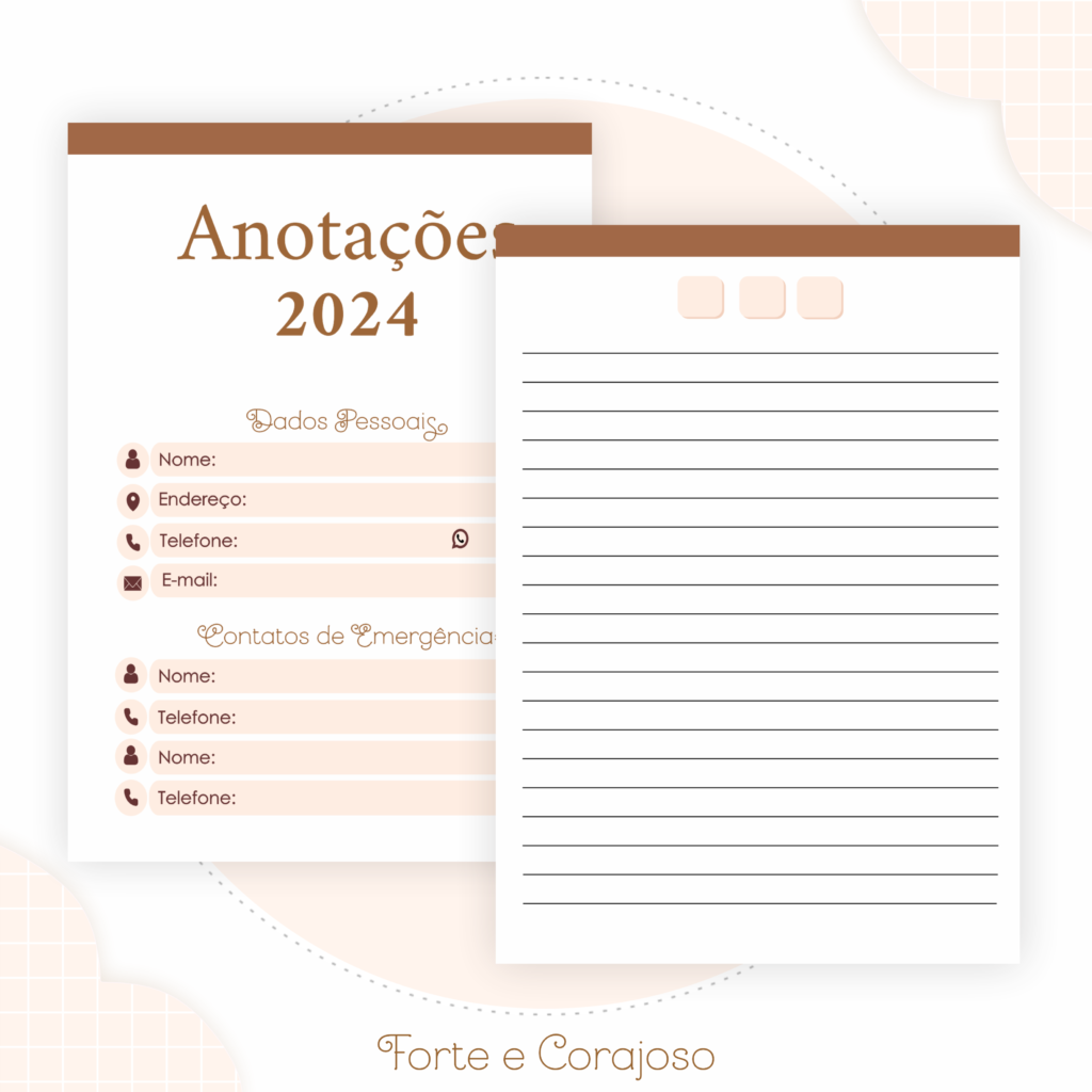 Kit CRISTÃO - Forte e Corajoso Masculino (Pamella) - Imagem 9