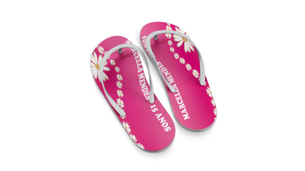 COMBO 15 Anos - Artes para Chinelos com Gabarito - Imagem 3