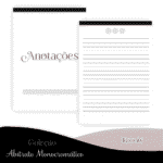 COMBO Abstrato Monocromático – 5 Modelos (Pamella) - Imagem 8