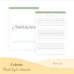 COMBO Floral Azul e Amarelo – 5 Modelos (Pamella) - Imagem 8