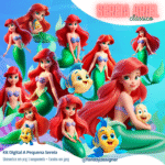 A Pequena Sereia Ariel Clássico - Kit Digital
