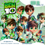 Ben 10 Estilo 3D - Kit Digital