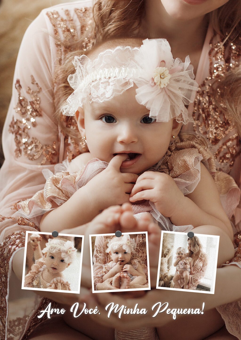 COMBO 2 Quadro Fotos - Bebê em PSD - Imagem 1