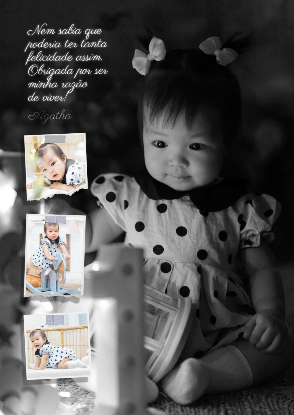 COMBO 2 Quadro Fotos - Bebê em PSD - Imagem 2