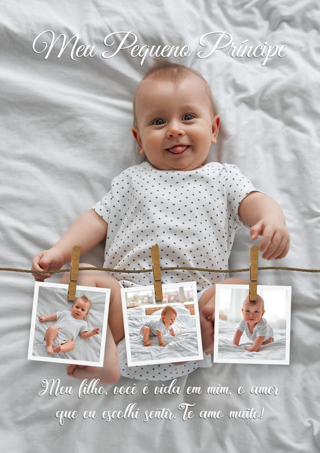 COMBO 2 Quadro Fotos - Bebê em PSD - Imagem 3