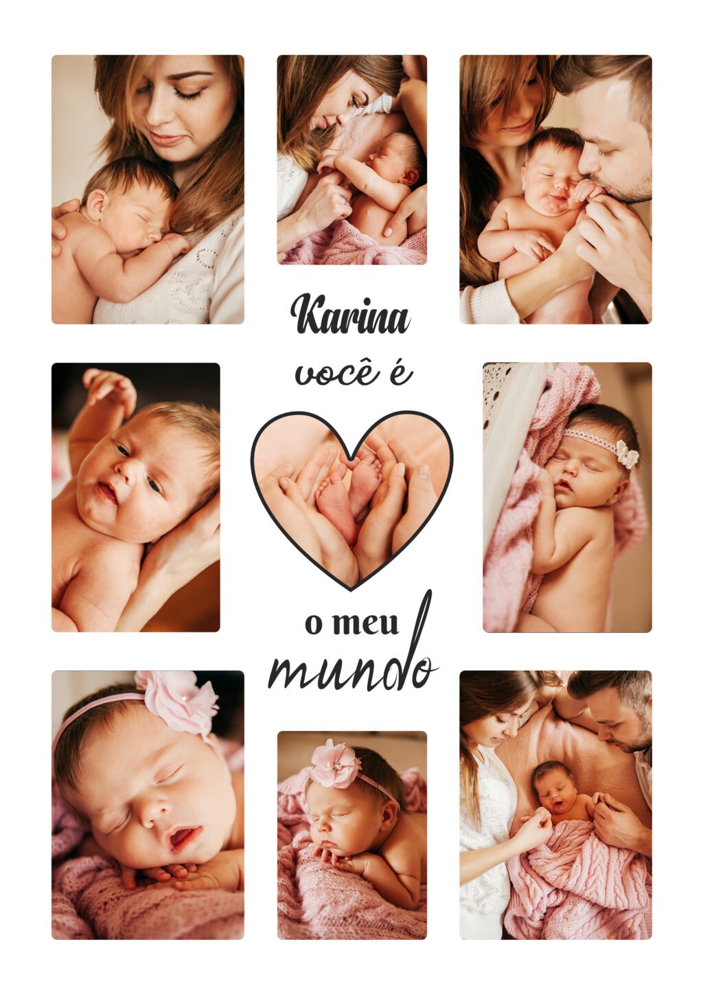 COMBO 2 Quadro Fotos - Bebê em PSD - Imagem 11