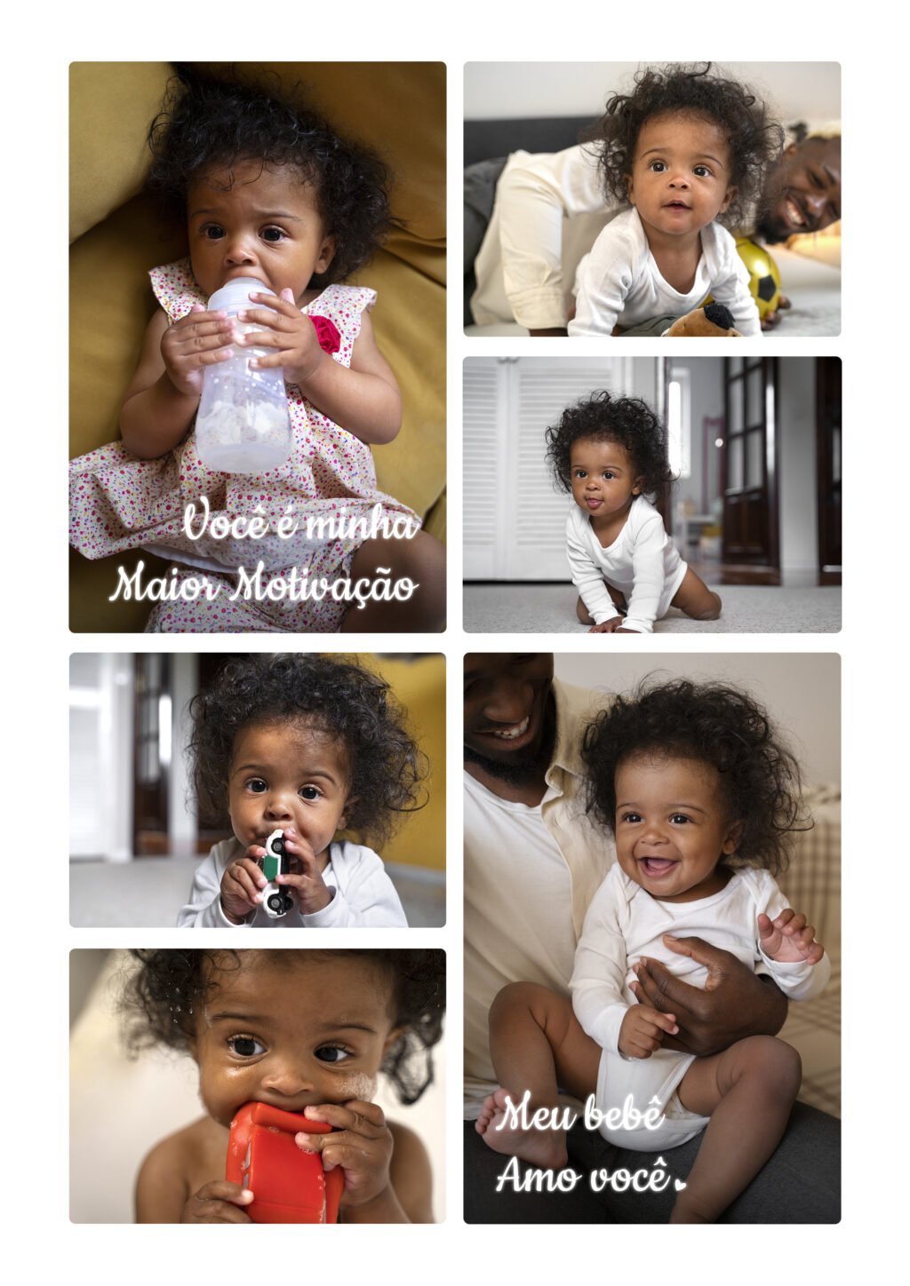 COMBO 2 Quadro Fotos - Bebê em PSD - Imagem 15