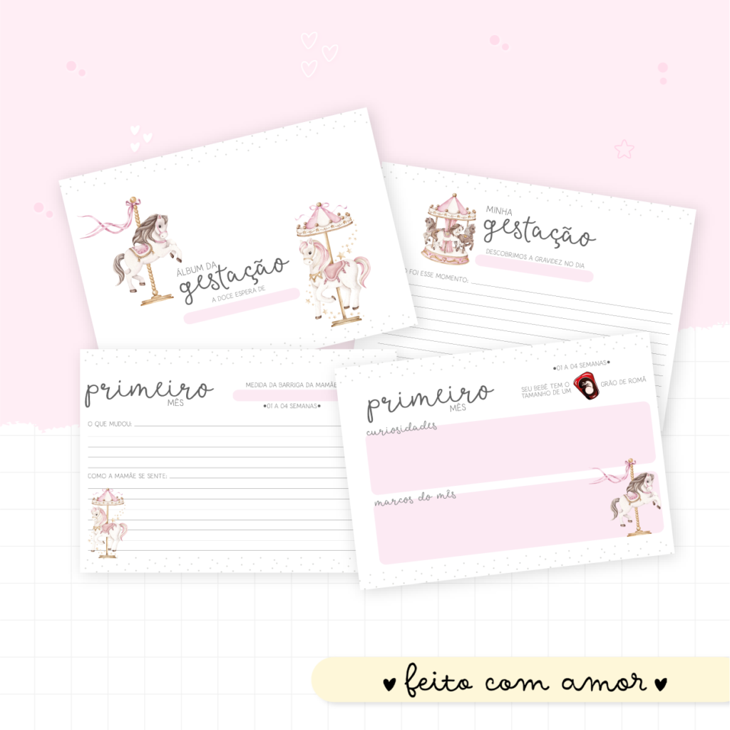 Carrossel Menina - Kit Maternidade - Imagem 2