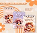Kit Capas para Bloco A6 Cuddly Chicken (Nath)