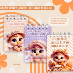 Kit Capas para Bloco A6 Cuddly Chicken (Nath)