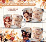 COMBO - Mãe Maravilha COM e SEM Frase - Artes para Canecas (Nath)