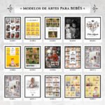 COMBO 1 Quadro Fotos - Bebê em PSD