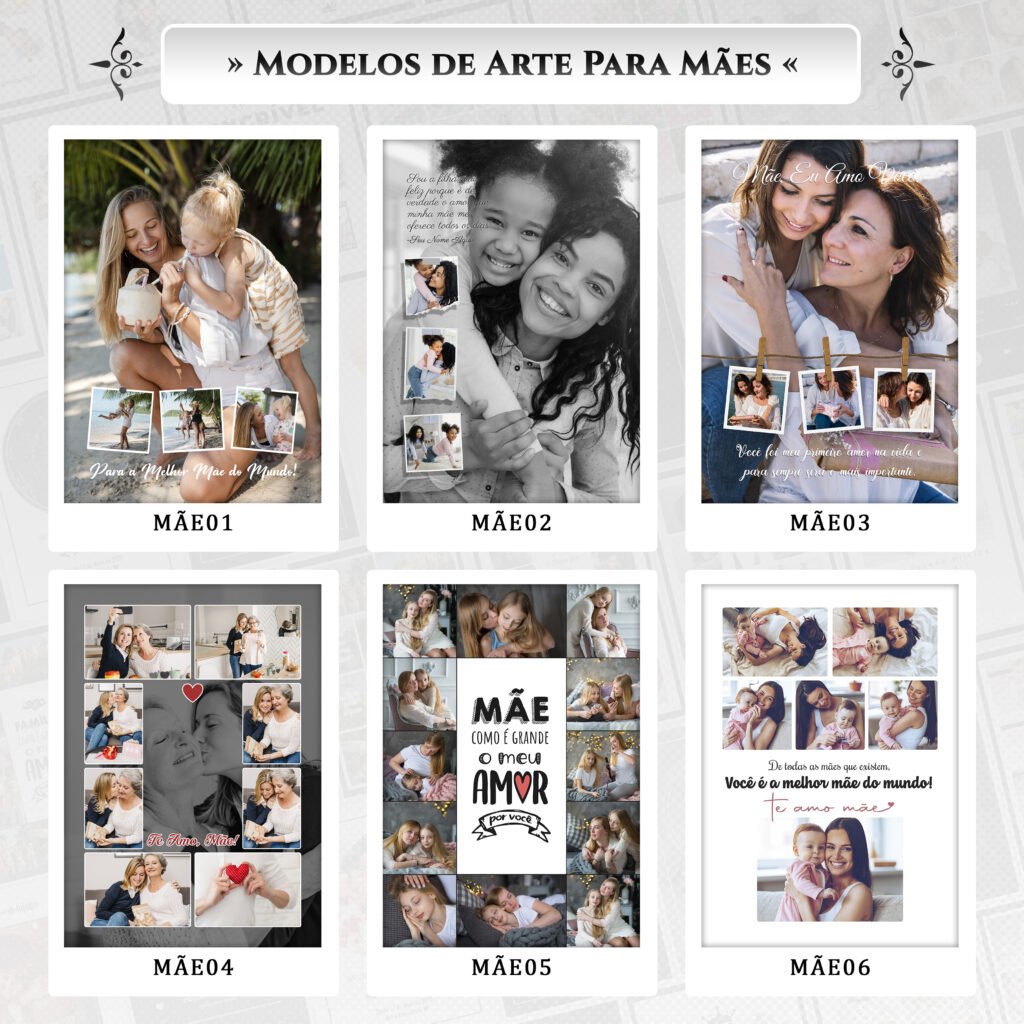 COMBO Quadro Fotos V2 - Dia das Mães em PSD - Imagem 5
