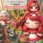 Chapeuzinho Vermelho 3D - Kit Digital (Ilustradeb)