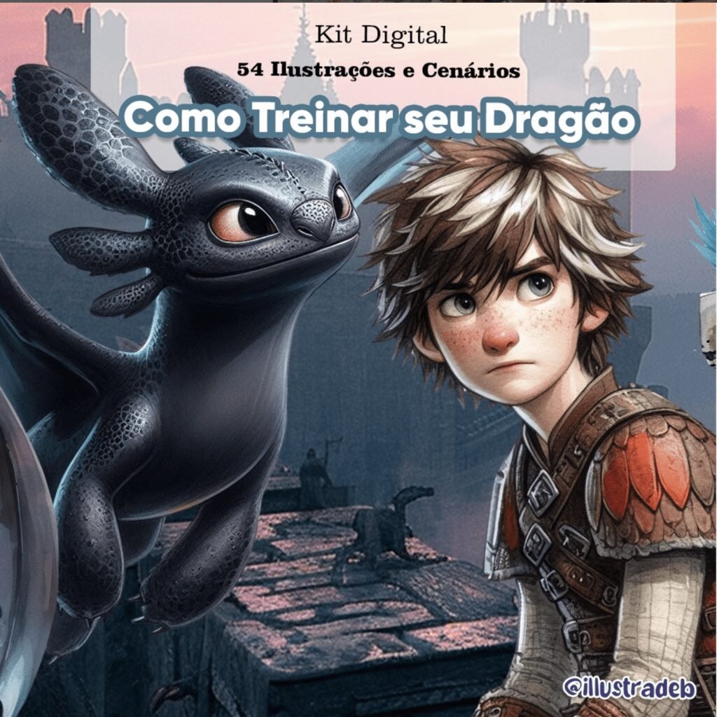 Como Treinar o Seu Dragão - Kit Digital (Ilustradeb) - Imagem 1