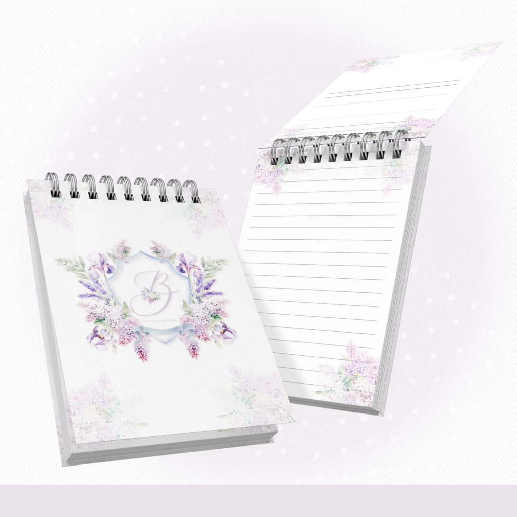 Floral Lilás 2 - COMBO Maternidade Monogramas (Papel Amado) - Imagem 7