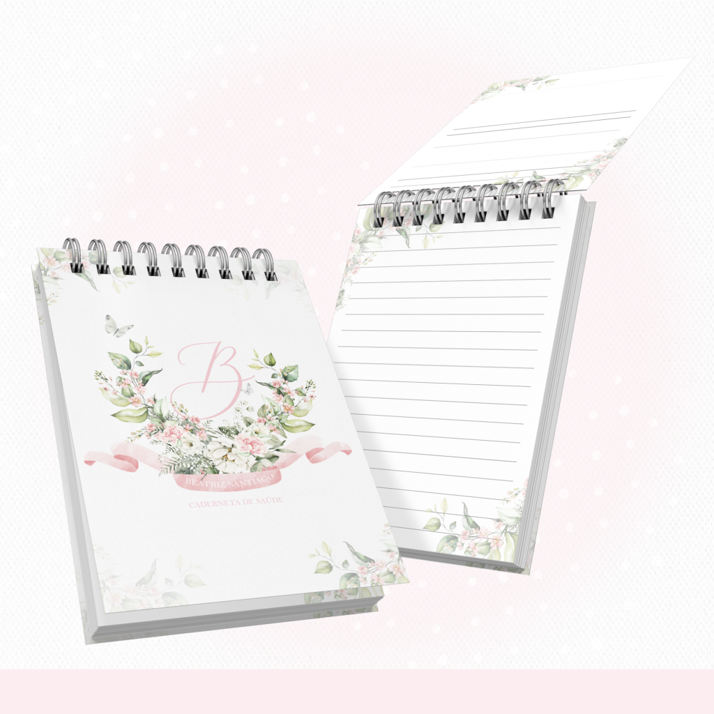 Floral Rosa - COMBO Maternidade Monogramas (Papel Amado) - Imagem 7