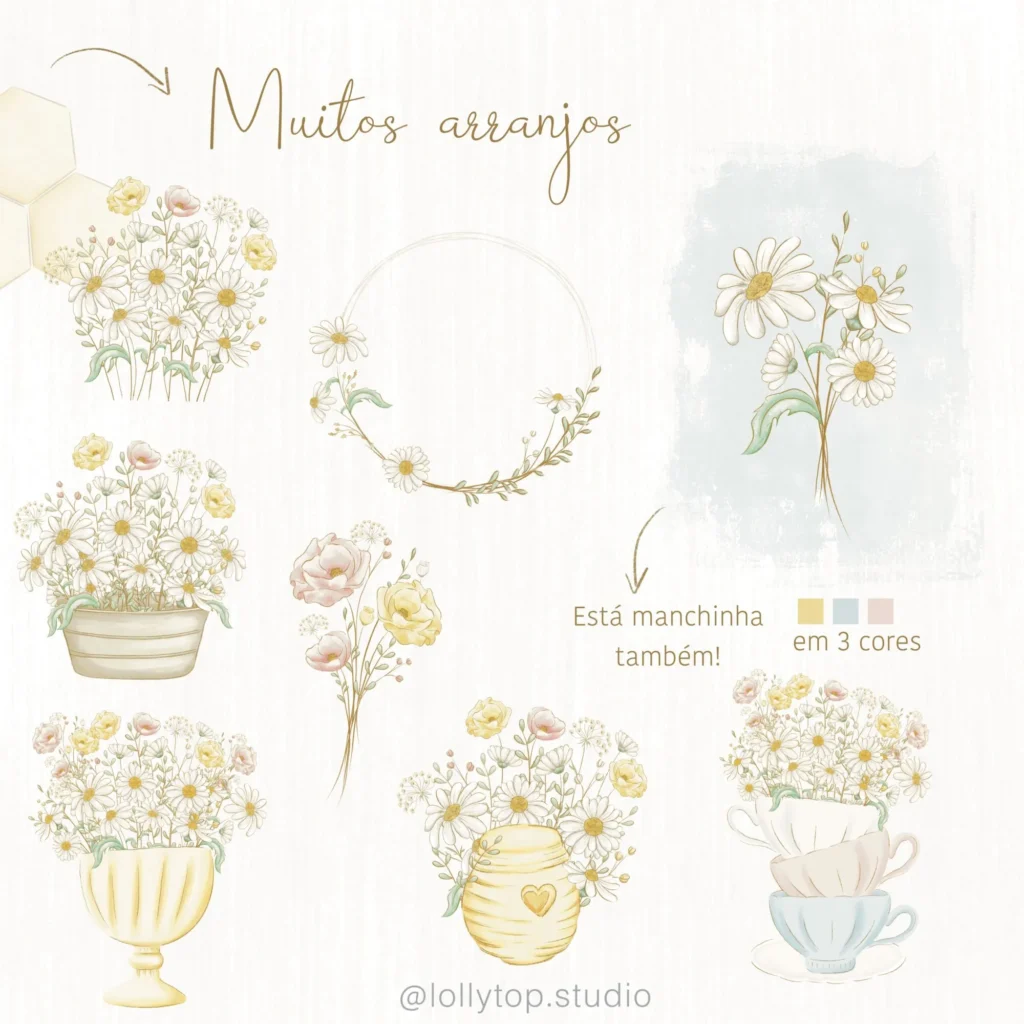 Bee – Abelhinha Ilustrações (Lolly Top) - Imagem 4