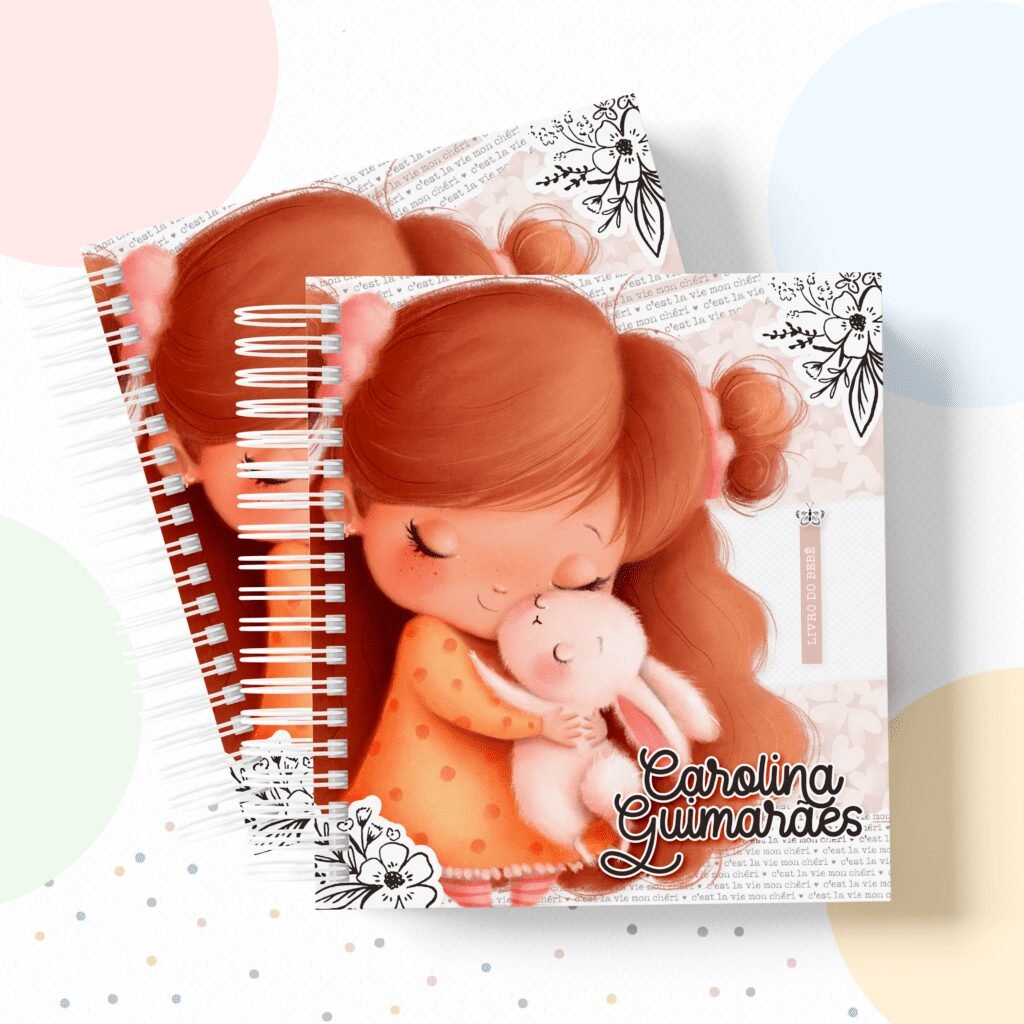 MENINA COELHO (3) Menina e Coelho - Kit Maternidade - Imagem 1