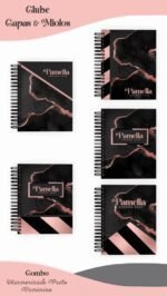 COMBO Marmorizado Preto Feminino – 5 Modelos (Pamella) - Imagem 10