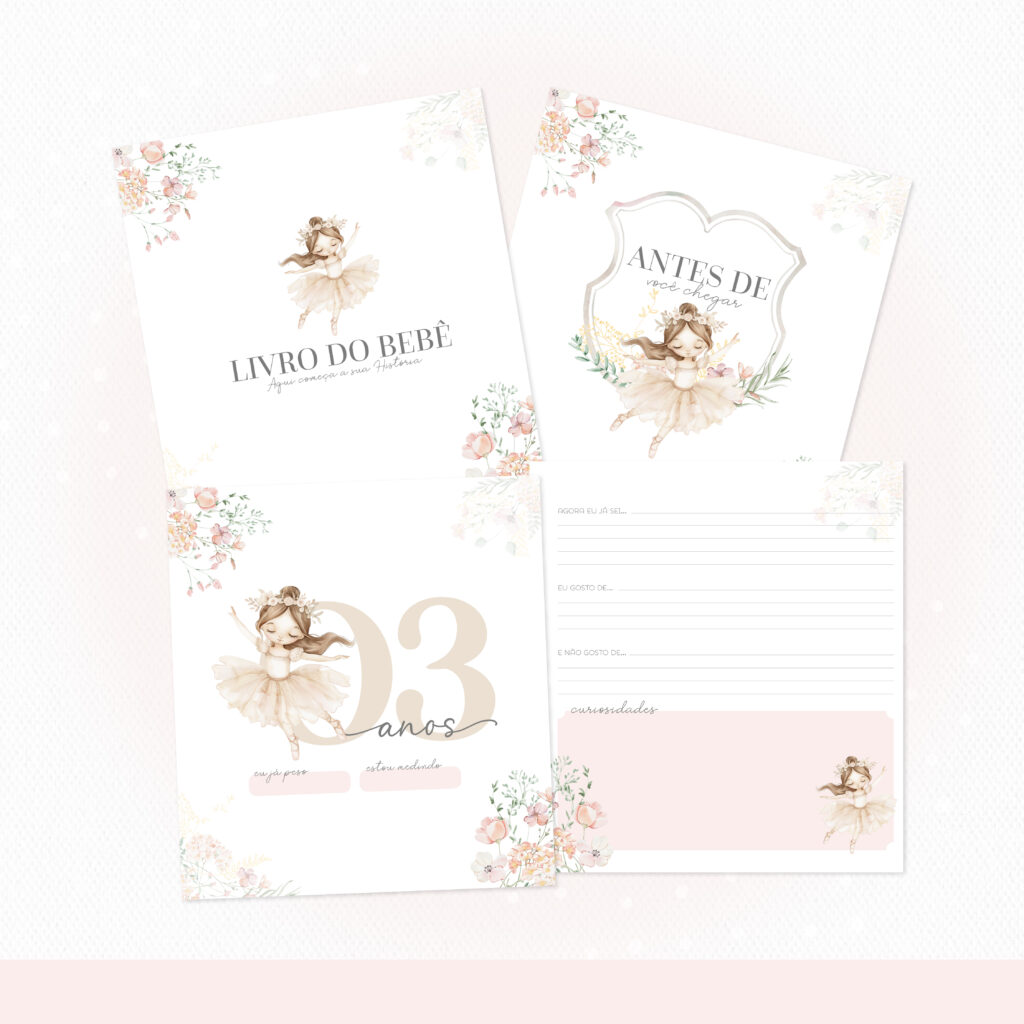 Ballet 5 - COMBO Maternidade Monogramas (Papel Amado) - Imagem 5