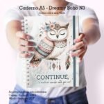 Caderno Pautado A5 + Bloquinho A6 – Dreamy Boho N3 (Cute Corte)