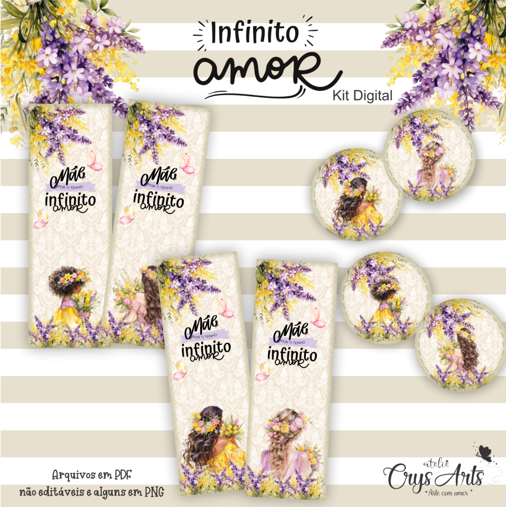 Kit Infinito Amor - Dia Das Mães (Crys Arts) - Imagem 4