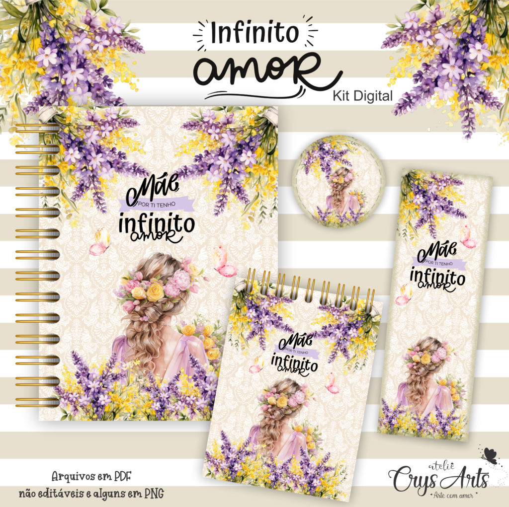 Kit Infinito Amor - Dia Das Mães (Crys Arts) - Imagem 2