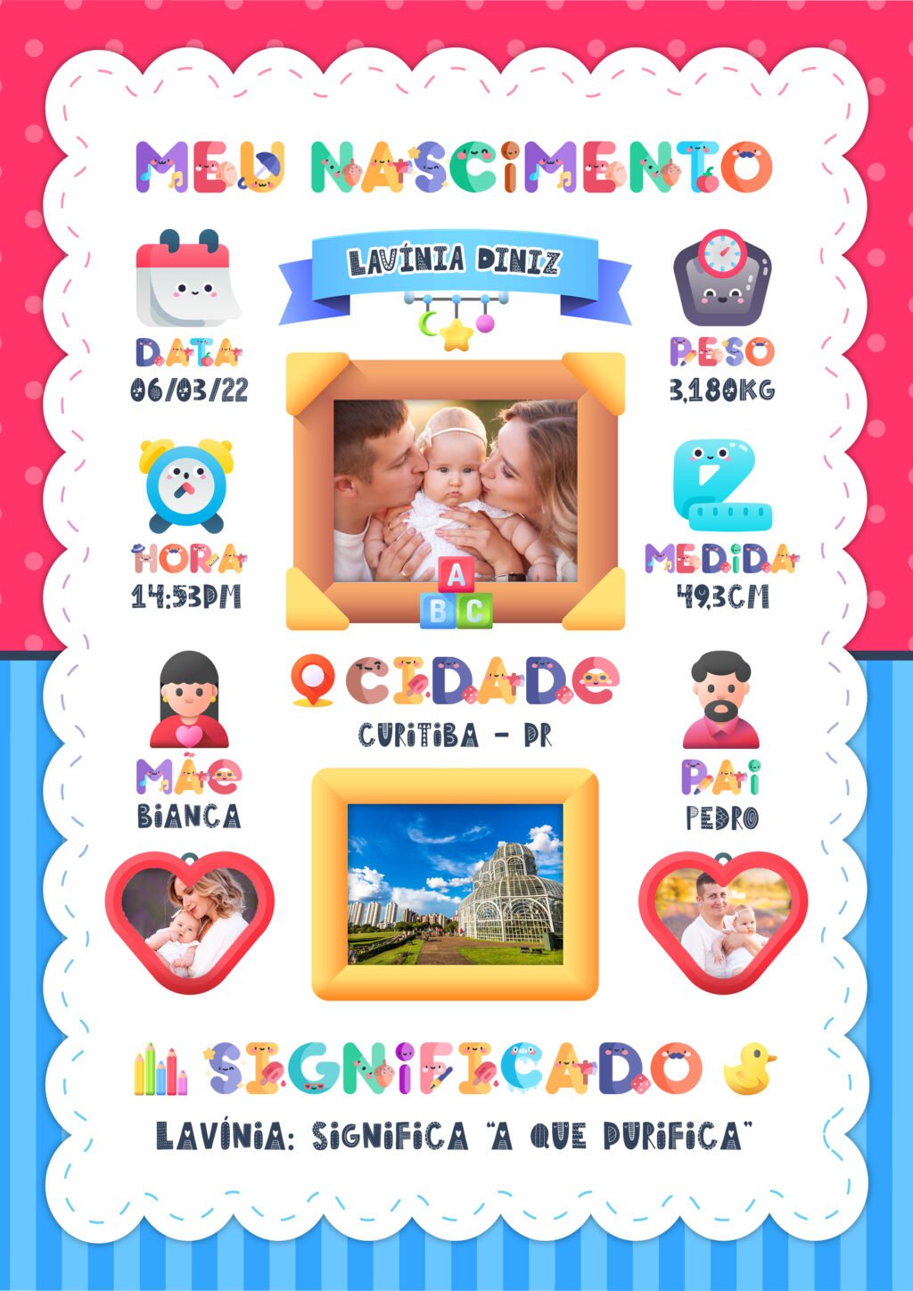 COMBO Quadro Fotos - Nascimento em PSD - Imagem 7