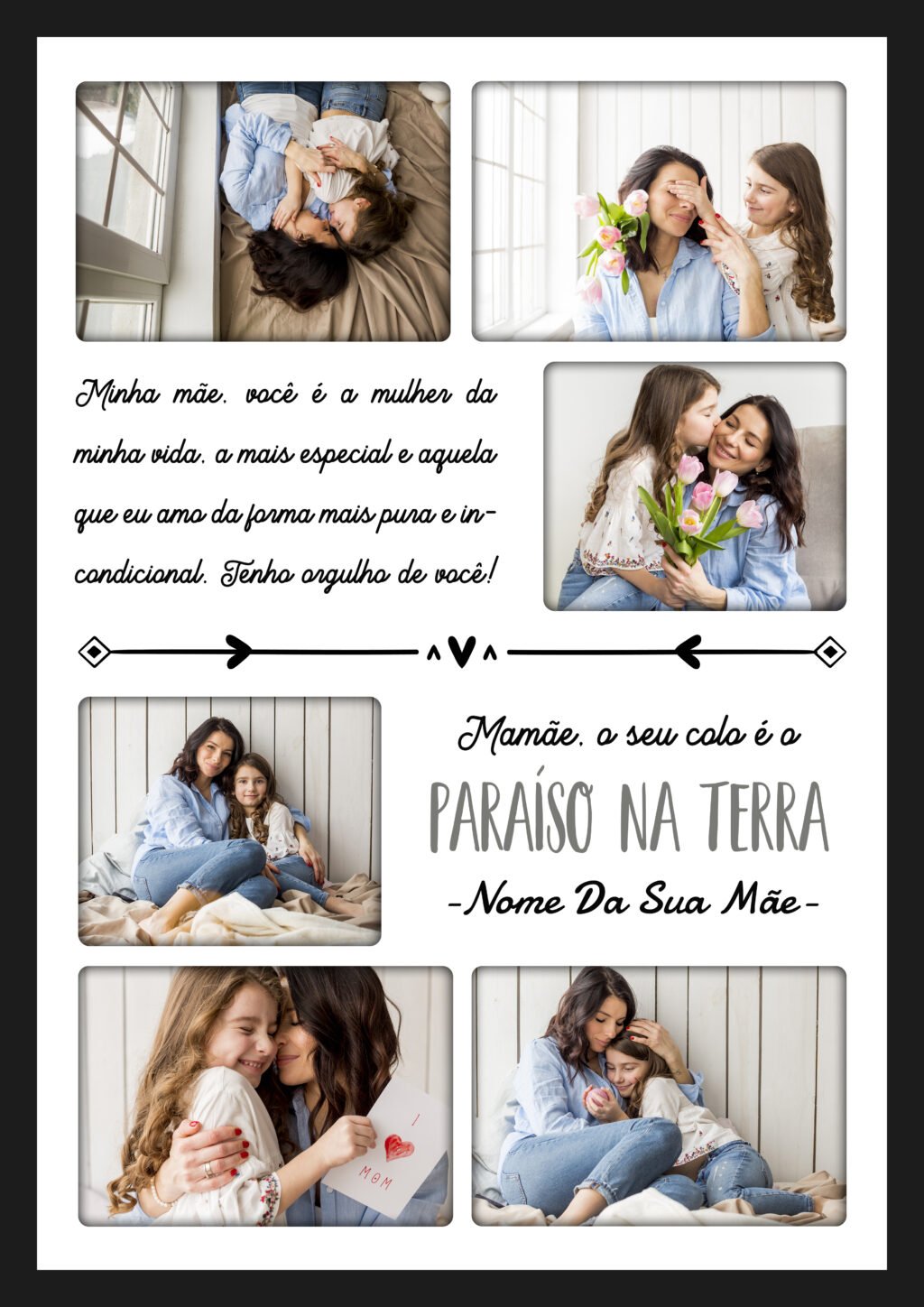 COMBO Quadro Fotos V1 - Dia das Mães em PSD - Imagem 17