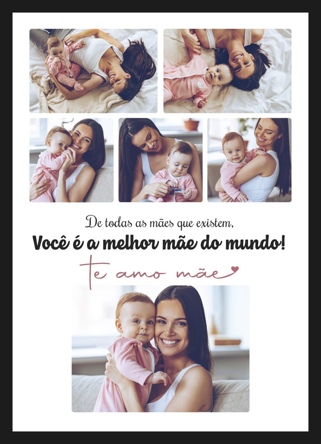 COMBO Quadro Fotos V1 - Dia das Mães em PSD - Imagem 3