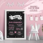COMBO Quadros Chalkboard - Nascimento | Chá | 1 Aninho - Imagem 5