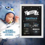 COMBO Quadros Chalkboard - Nascimento | Chá | 1 Aninho - Imagem 6
