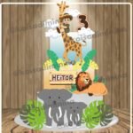 Safari Menino - Topo de Bolo