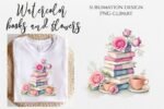 Livros e Rosas – Arte Camisa