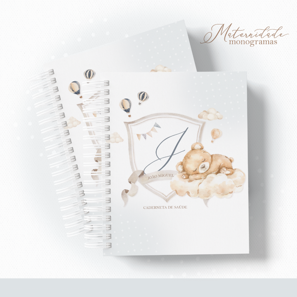 Ursinho - COMBO Maternidade Monogramas (Papel Amado) - Imagem 1