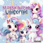 Unicórnio - Kit Digital (Ilustradeb)
