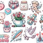 Kit Digital – Dia dos Namorados Doodle