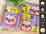 COMBO Controle Financeiro A5 | Pocket | Bolsa (Moldes da Lê)